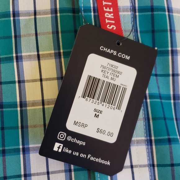 Chaps Medium Button Down Shirt - Picture 2 of 4